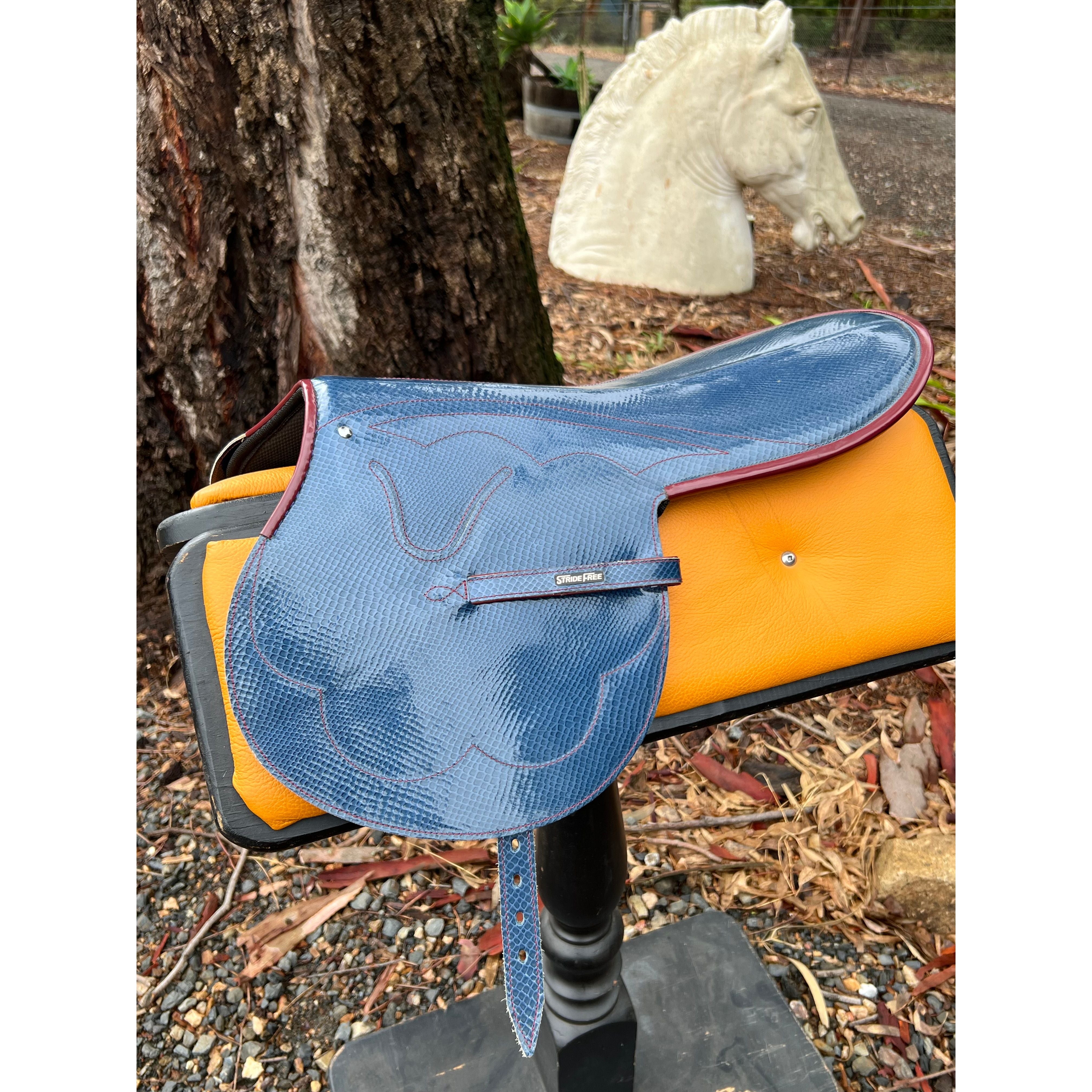 1.2kg Blue Snake Skin Race Saddle. One OF! Don't miss out!