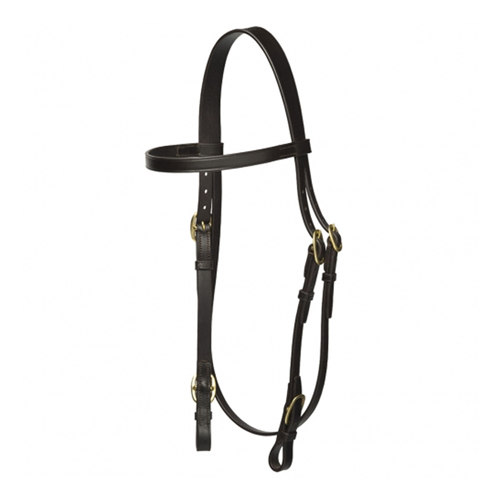 Leather Race Day Bridle With Sliding Brow Band